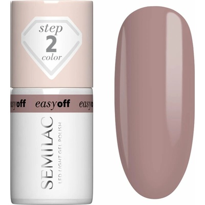 Semilac Easy Off Step 2 gélový lak na nechty s použitím UV/LED lampy odtieň Mocha Cream 7 ml