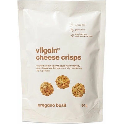 Vilgain Sýrové křupky oregáno a bazalka 50 g