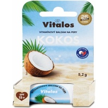 Vitalos Balzam na pery SPF15+ Kokos tyčinka na pery 5,2 g