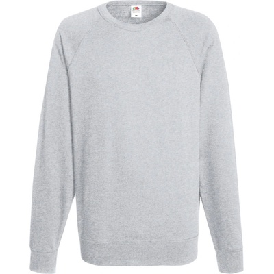Fruit of the Loom mikina light weight Raglan Sweat melír šedá – Hledejceny.cz