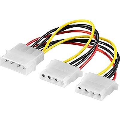 Goobay Kabel napájecí FDD 5,25 -> 2x 5,25 (50684) - 11.92.1005