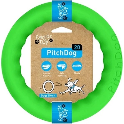 PitchDog guma tréninkový kruh zelený 28 cm