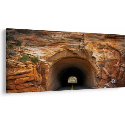 Obraz - tunel v skale, jednodielne 250x125 cm