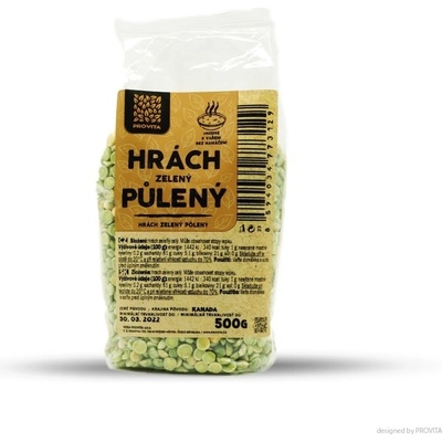 Provita Hrách zelený půlený 0,5 kg