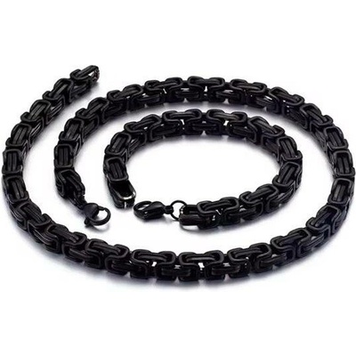 Impress Jewelry sada z chirurgické oceli Be Hard Černý řetízek a náramek 190717134116-SET-ABLC – Hledejceny.cz