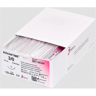 ADVANTIME USP 2/0 jehla 36mm 1/2kruh hrot XT 70 cm x 36 ks