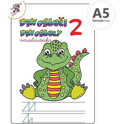 Omaľovánka A5 Dinosaury 2