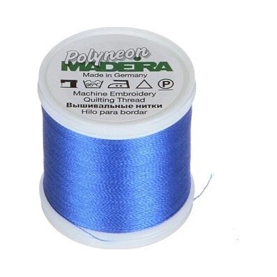 Vyšívací nitě PES Madeira Polyneon (400m) barva 1733 blue medium