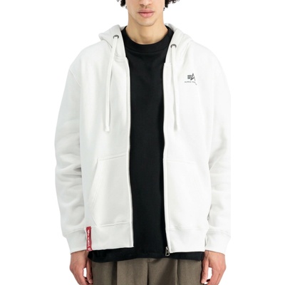 Alpha Industries Basic Zip Hoody SL white