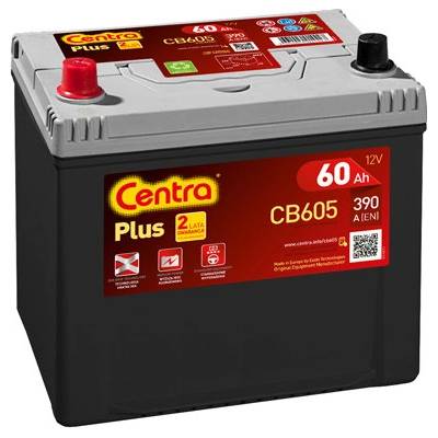 Centra Plus 12V 60Ah 480A CB605