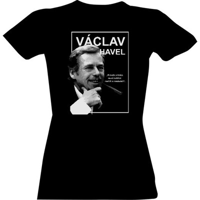 Tričko s potiskem Václav Havel citát Černá