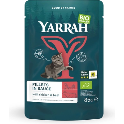 Yarrah Bio filety hovädzím gravy 14 x 85 g