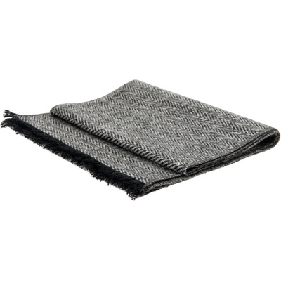 CTH Ericsson Vlněná tvídová šála od CTH Ericson - Harris Tweed Black