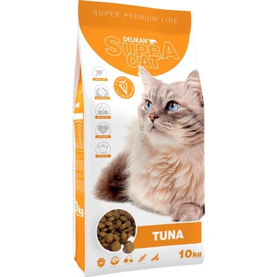 DELIKAN SUPRA CAT Tuna superprémiové krmivo s tuniakom pre dospelé mačky 10 kg