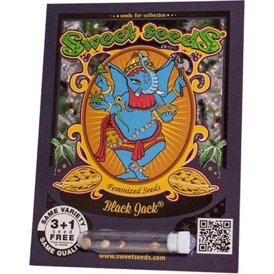 Sweet Seeds Black Jack semienka neobsahujú THC 5 ks
