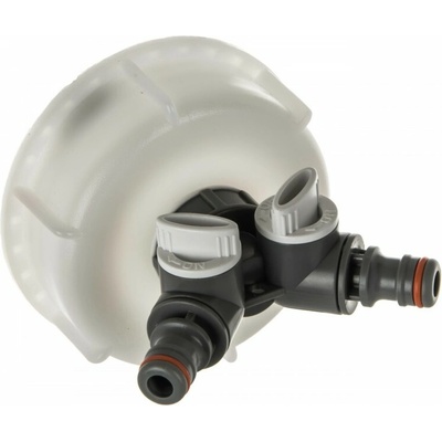 Redukcia S100x8 na rýchlospojku 1/2" so spätným ventilom 1" pre kontajner IBC Mauzer
