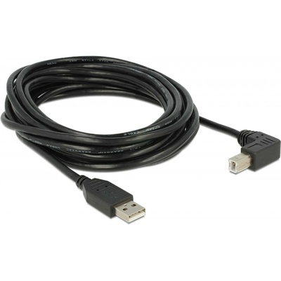 Delock 83530 USB 2.0 A samec > USB 2.0 B samec, pravoúhlý, 5m