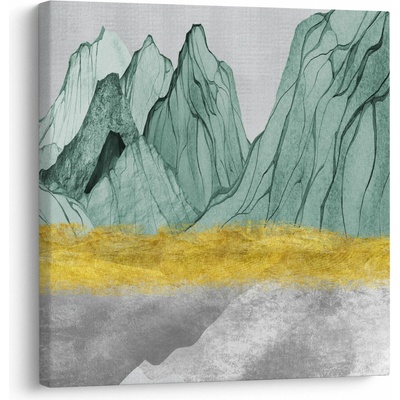 Obraz - Smaragdové hory N⁰1, jednodílný 70x70 cm