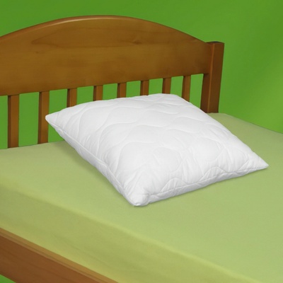 4sleep Polštář na spaní z dutého vlákna prošívaný zip 45x45