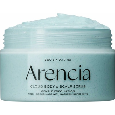 Arenica Fresh Cloud scrub white tělový a vlasový peeling mint and lily 260 g