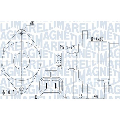 Generátor MAGNETI MARELLI 063732128010
