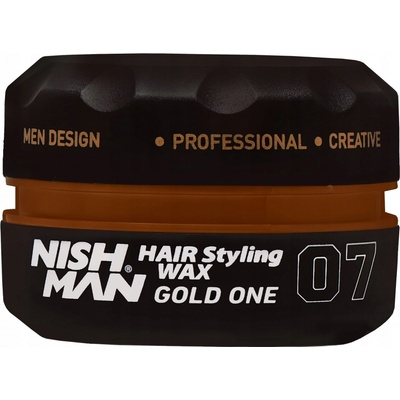 Nishman Hair Styling Wax Gold One 07 vosk na vlasy s leskom 150 ml