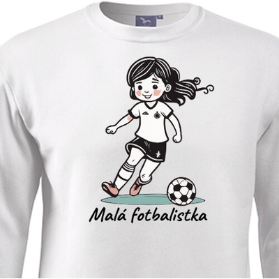 Mikina pro malou fotbalistku