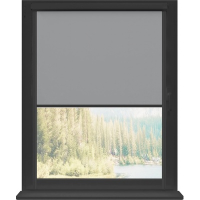 Dekodum Termoizolační roleta v antracitové kazetě, Grey Silver 30 x 150 cm