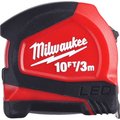 Milwaukee Metr, svinovací s LED světlem 3M/12MM 48226602