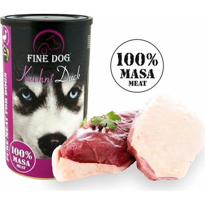Fine Dog 100% Kachní 1200 g