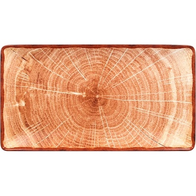RAK Porcelain Woodart tanier obdĺžny 33,5 x 18,1 cm svetlo hnedá WDEDRG33TB-6