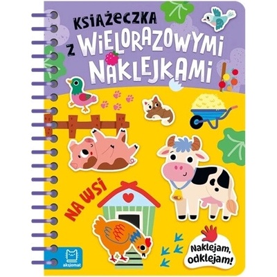 Samolepková knížka se znovupoužitelnými samolepkami na venkově polština