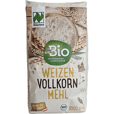 dmBio bio celozrnná pšeničná mouka 1 kg