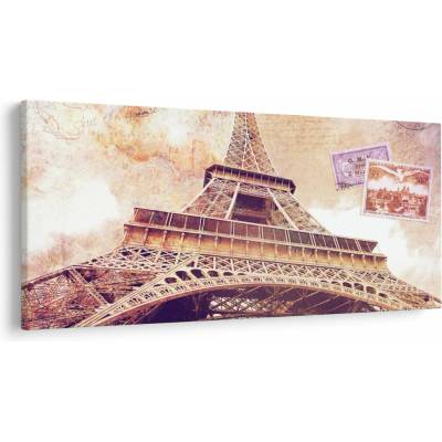 Obraz - Pohľad z Paríža, jednodielne 200x100 cm