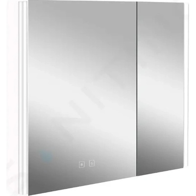 kielle Arkas I - Zrcadlová skříňka s LED osvětlením, vyhříváním a USB portem, 80x70x13 cm, bílá 50111810 – Hledejceny.cz