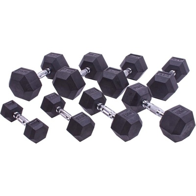 Sportago Hexagon Sada činek 2,5 + 5 + 7,5 + 10 + 12,5 + 15 + 17,5 + 20 kg
