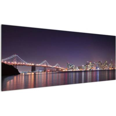 Obraz pohledu na San Francisco, California, jednodílný 145x58 cm