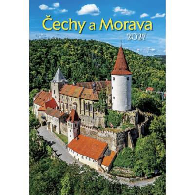 Nástěnný ČECHY A MORAVA Spektrum grafik 2027
