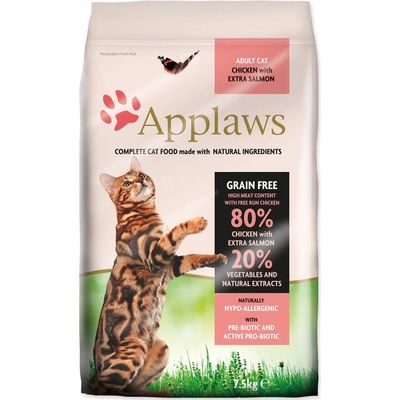 APPLAWS s kuracím mäsom a lososom 7.5 kg