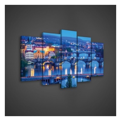 Obraz na plátne viacdielny - OB3520 - Praha 100cm x 60cm - S17