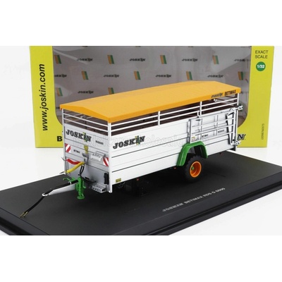 UNIVERSAL HOBBIES JOSKIN BETIMAX RDS7500 TRAILER LIVESTOCK TRANSPORTER CARRELLO TRASPORTO ANIMALI SILVER 1:32