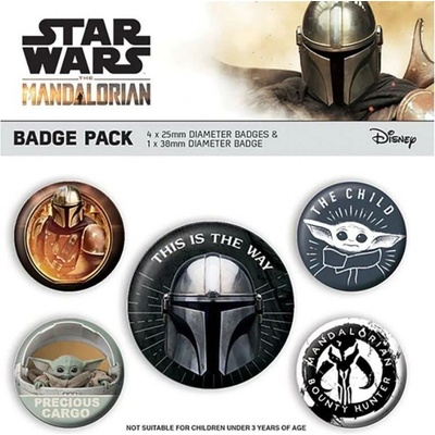 Pyramid International sada placek Star Wars Mandalorian This is the Way