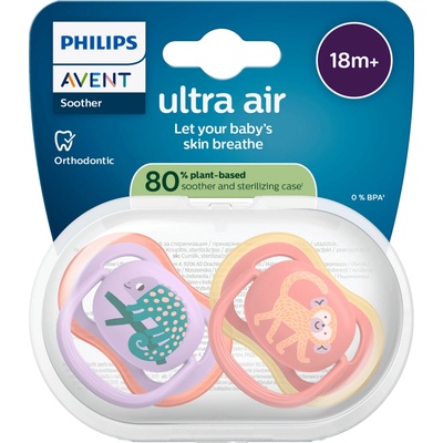 Philips Avent dudlík Ultra air Chameleon/opice 2 ks