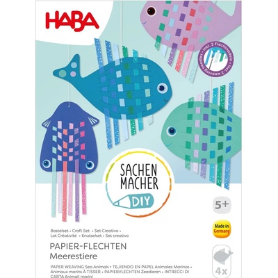 Haba Kreatívna sada Prepletanie papiera Morské zvieratká – Hledejceny.cz