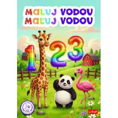 omaľovánka Maľu vodou čísla