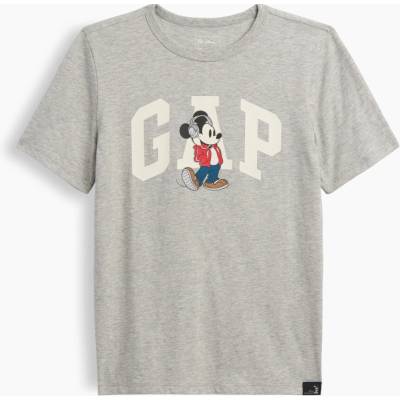GAP detské tričko Gap & Disney Mickey Mouse s logom Sivá