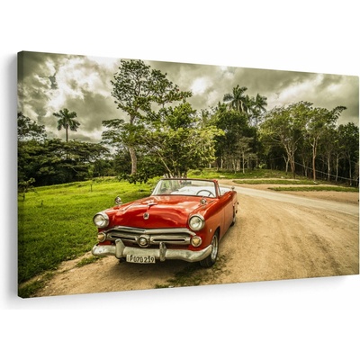 Obraz - auto veterán v přírodě, jednodílný 120x80 cm