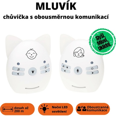 Mluvík chytrá bezdrátová chůvička s obousměrnou komunikací - Mluvík