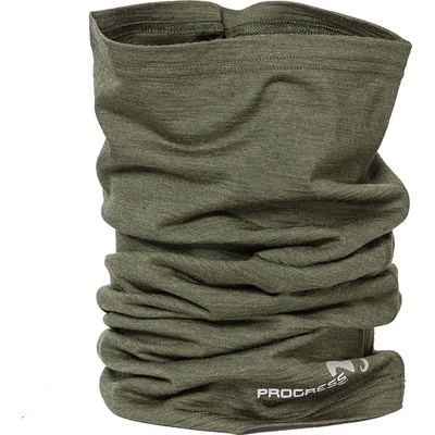Progress merino nákrčník Mw tube khaki melír