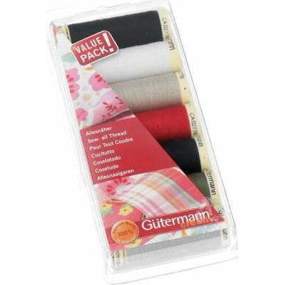 Sada 7 špulek nití základní barvy Gütermann 731099
